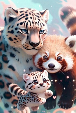 RedPanda & SnowLeopard family